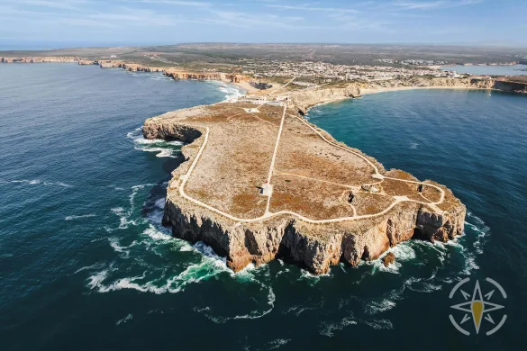 Twierdza na końcu klifu w Sagres