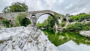Spacer po Cangas de Onís. Rzymski most, królewskie skarby i dolmeny